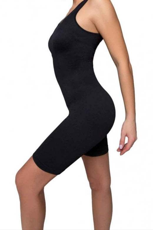 Black Ribbed Jumpsuit
