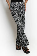 Leopard Print Wide Leg Trousers