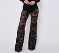 Sheer Floral Lace Trousers