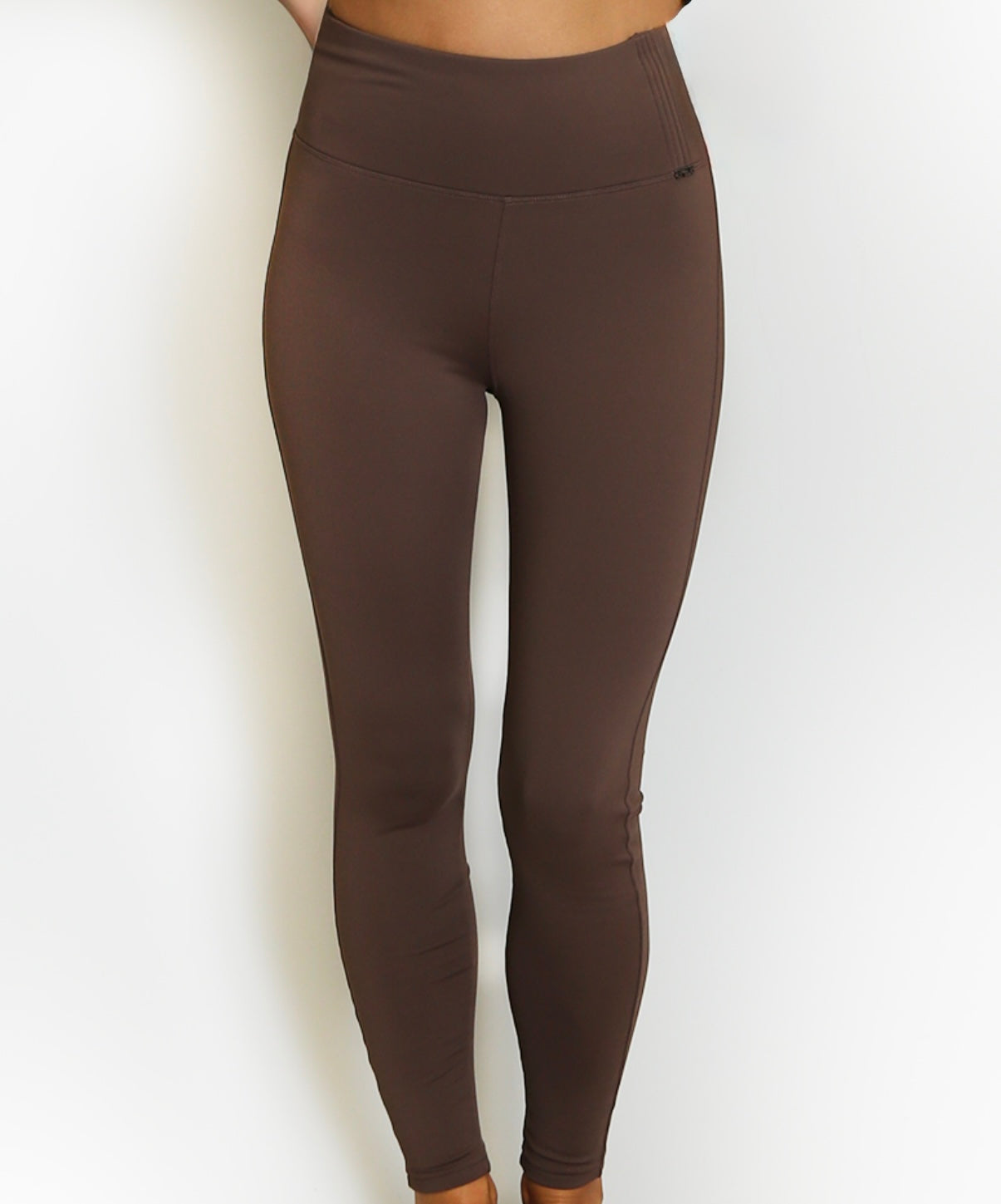 Fleece Lined Stretch Fit Brown Leggings