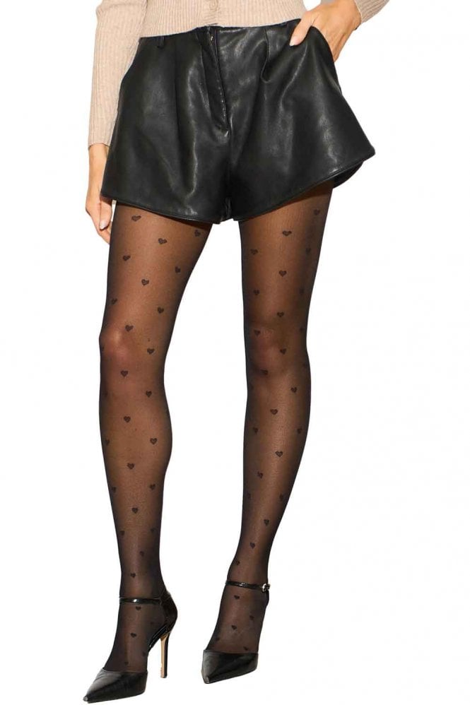 40 Denier All Over Heart Tights