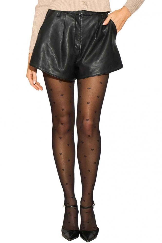 40 Denier All Over Heart Tights