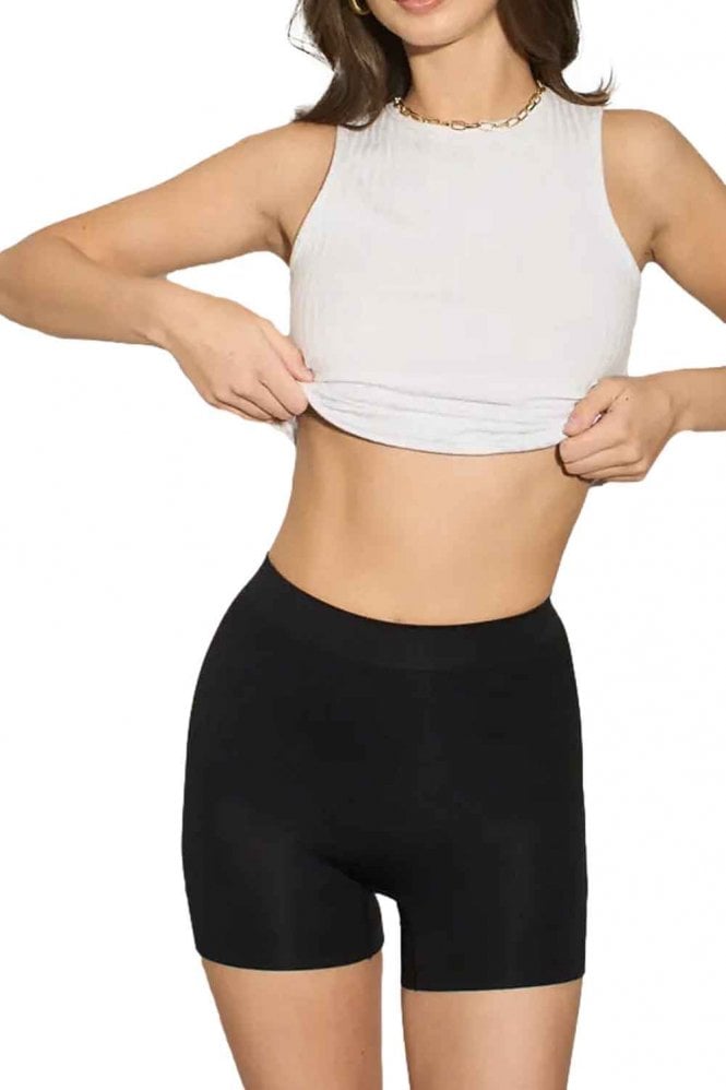 Black High Waisted Shapewear Safety Shorts