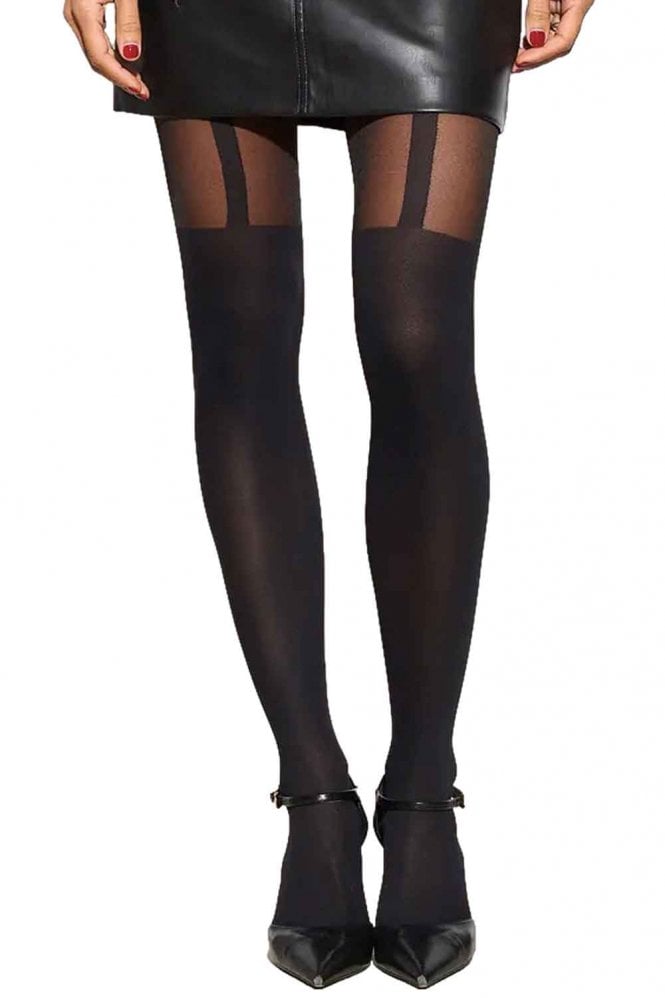 Black Suspender Tights