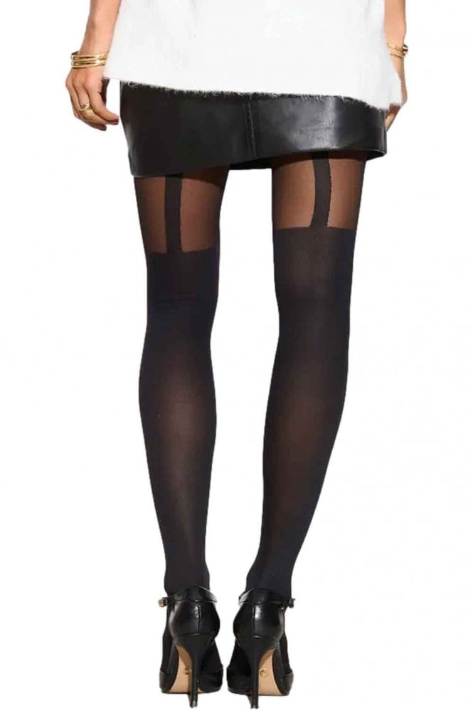 Black Suspender Tights
