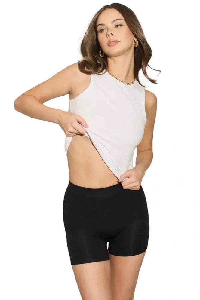 Black High Waisted Shapewear Safety Shorts